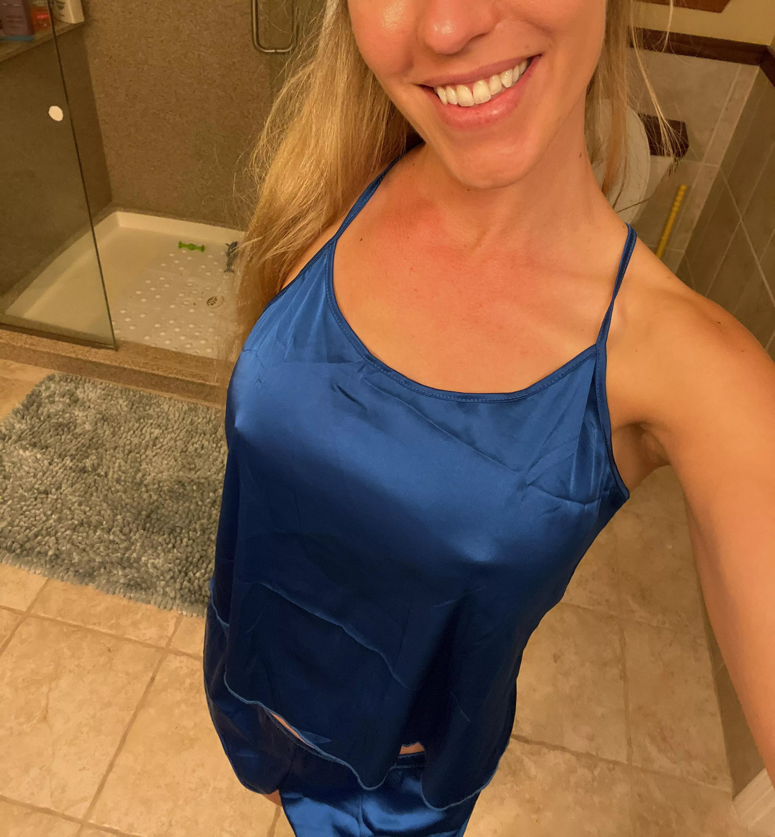 Silky pjs and hard nips