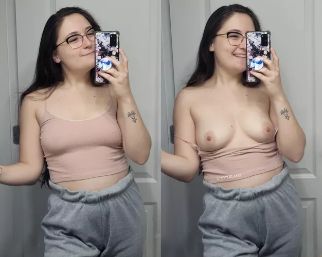 You could already see my nips through the shirt