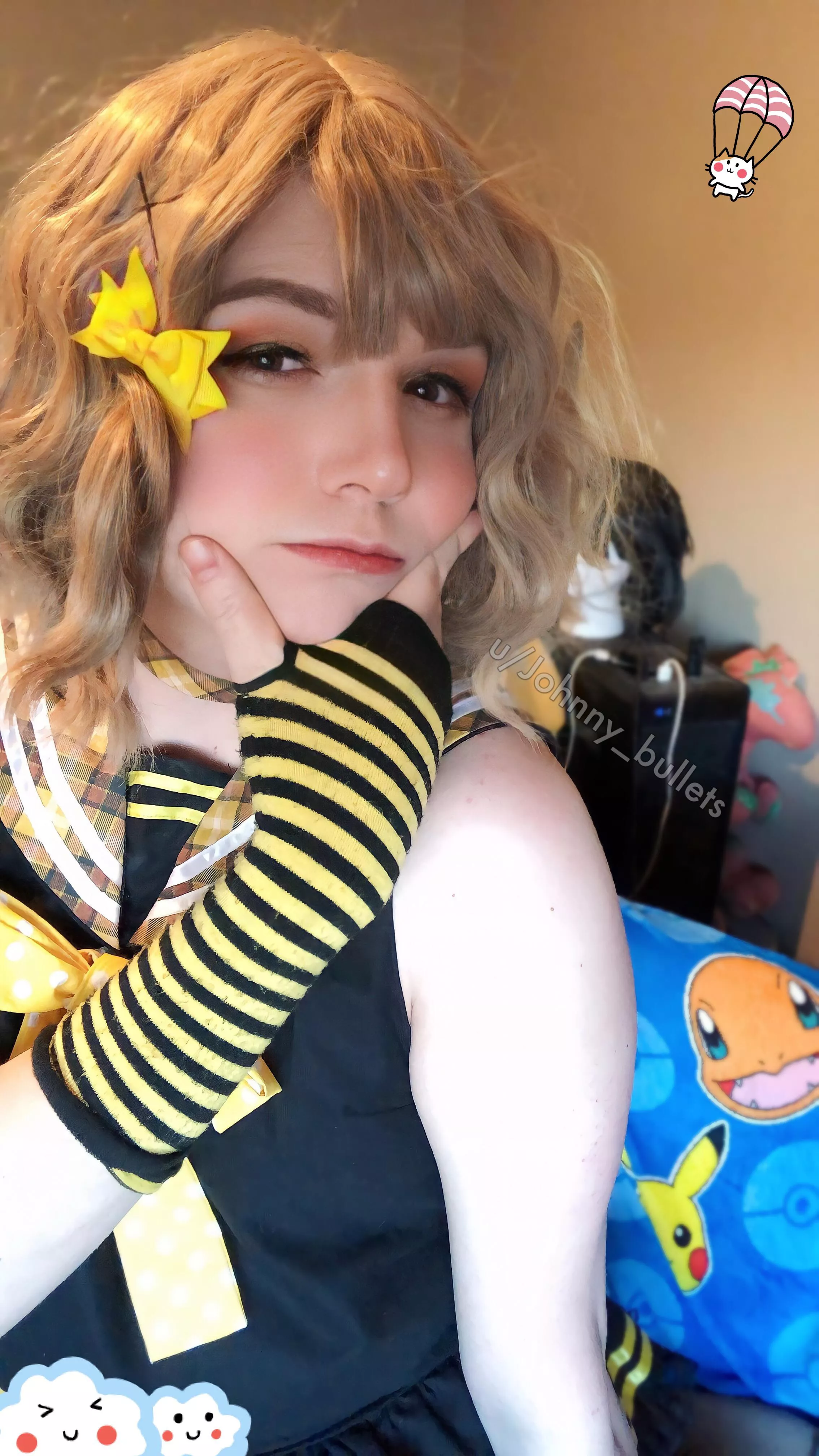 Comment to tell me your favorite pokemon or if you too would like this tiny cat to parachute into your room Comment to tell me your favorite pokemon or if you too would like this tiny cat to parachute into your room
