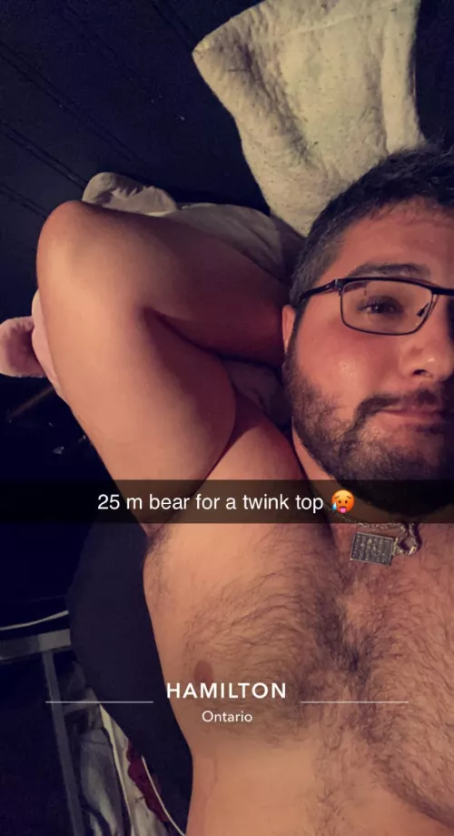 Hiya! 25 m arab bear bttm from Canada :p would love to chat or whatever. Mostly into twinks/twunks ngl