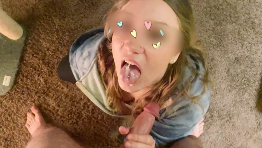 I milked his load in my mouth and swallowed it all