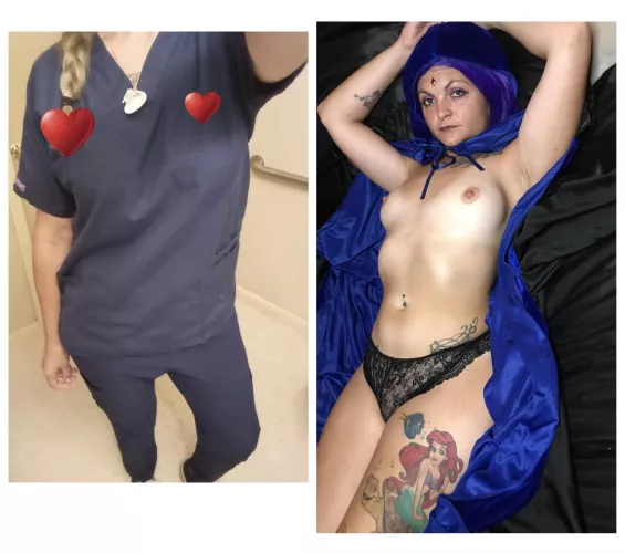 Nurse by day, sexy Raven by night 😜