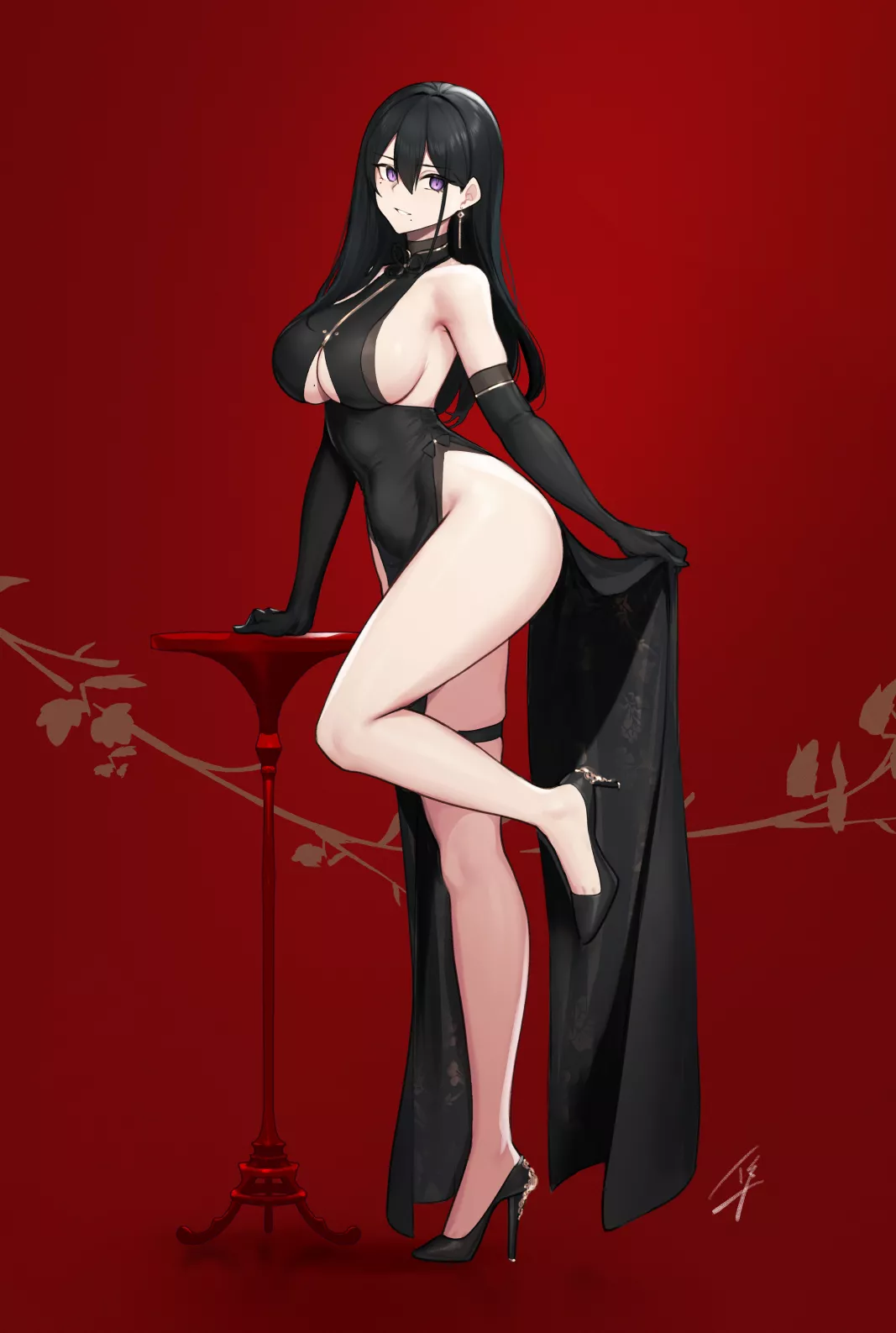 Black China Dress