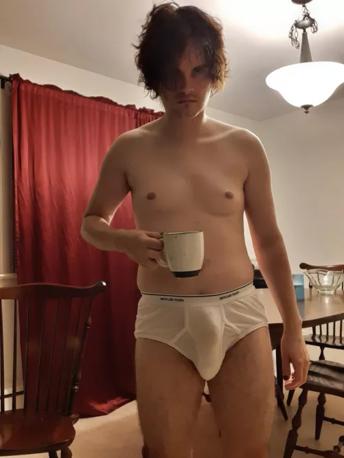 Good morninga. trying to get happy with my cup of coffee.