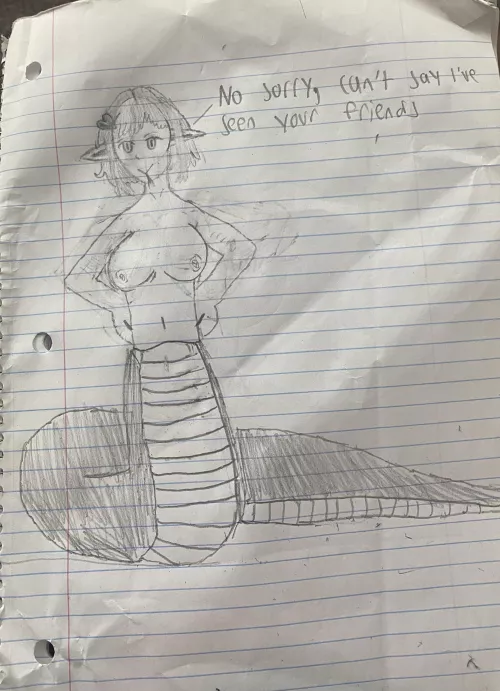 I finally created a Lamia OC! Her name is Bea!