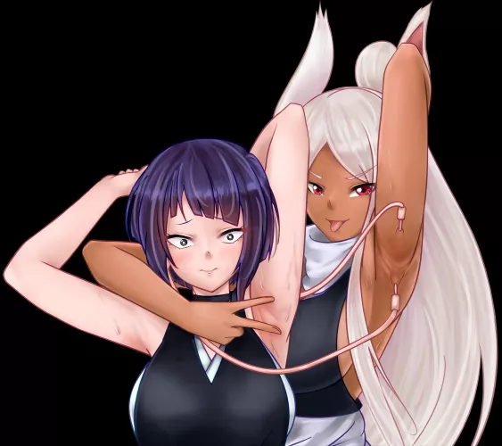 Kyoka and Rumi are ready for Halloween (Commissioned from Manami030)