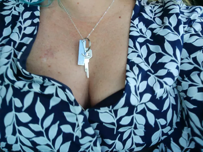 She's going to Dinner with her Mom tonight. I HOPE MY MOTHER-IN-LAW DOESN'T ASK WHAT THE KEY IS FOR!!!😳🥵