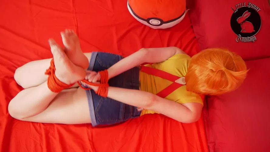 The only thing I love more than Cosplay is being hogtied in my[F] cosplay! 😇😂