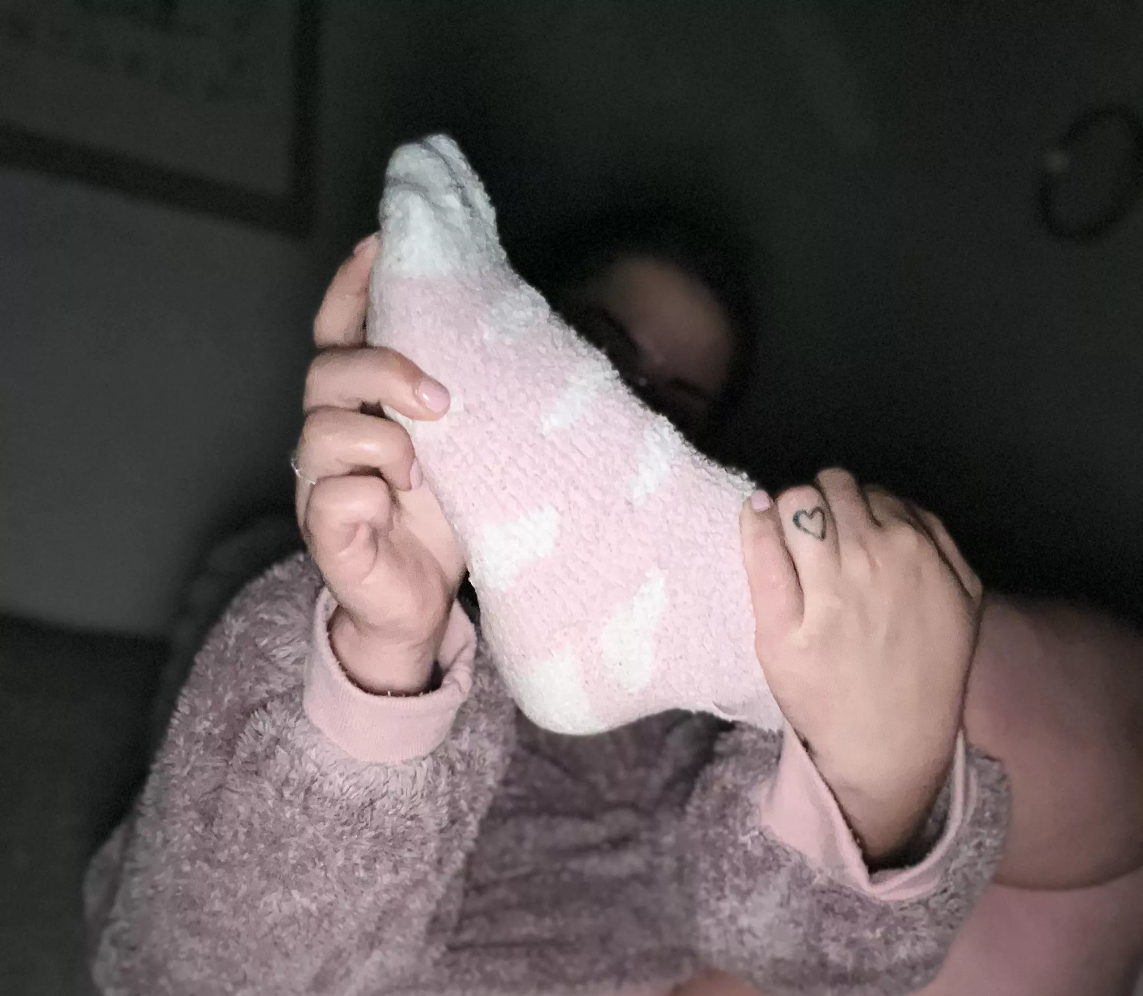 These fuzzy socks are yearning for a filling!