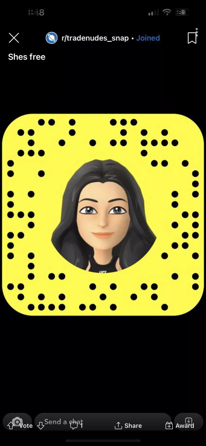 Add her she’s free