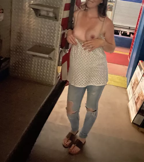 I wanted a ride of the fire truck . Fair trade?