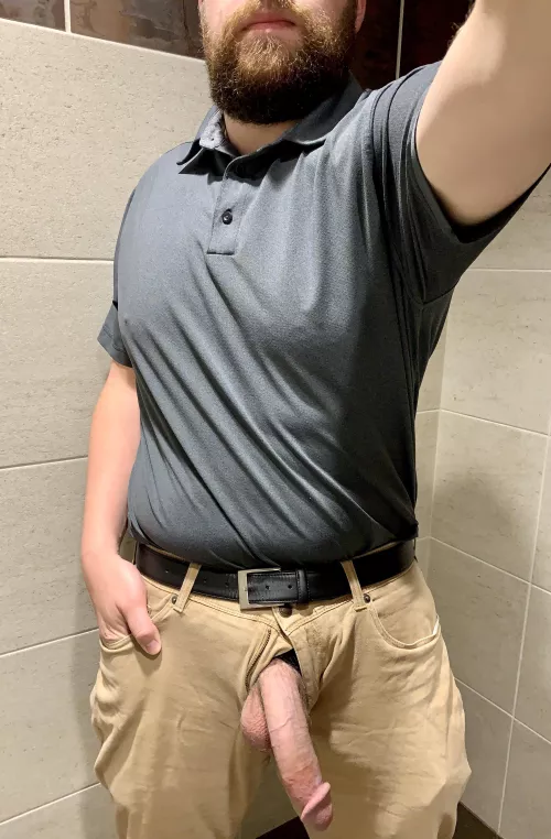 It’s always hard when you get to work already horny.