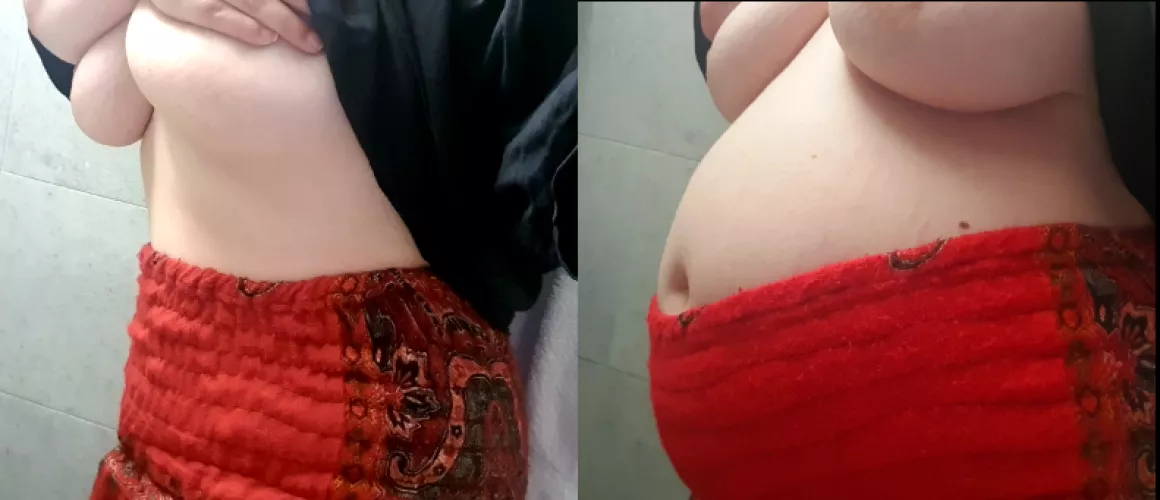 these pants do nothing to disguise my overstuffed belly ♡