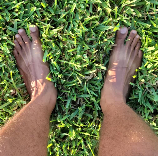 Took a walk by the water and the grass felt so good. 😇