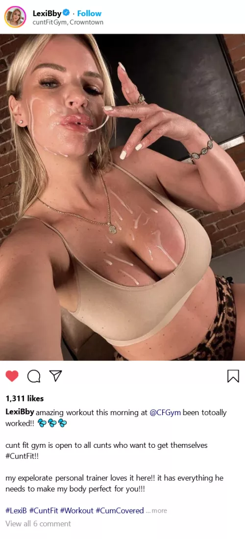 (cuntagram) @LexiBby - early morning workouts are totally the best!!