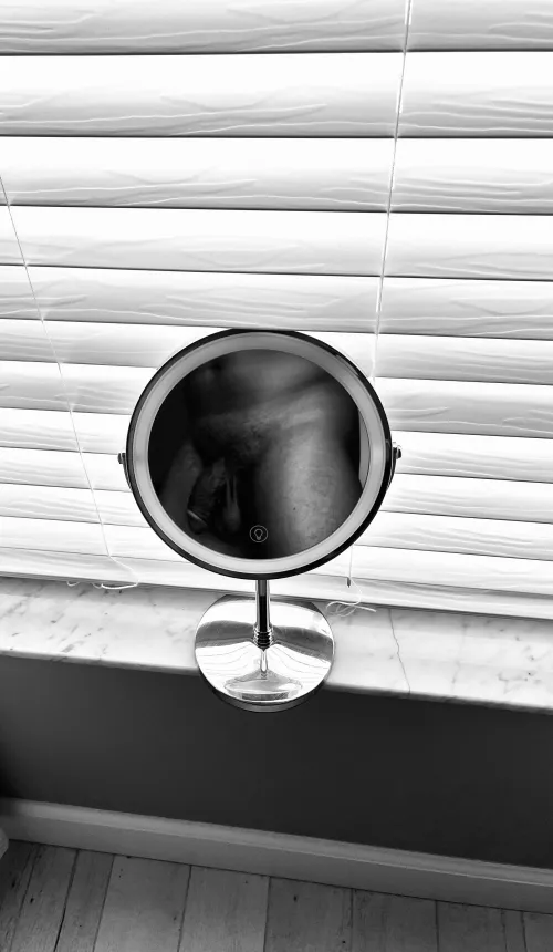 I was inspired by someone else’s similar mirror photo. Thank you!