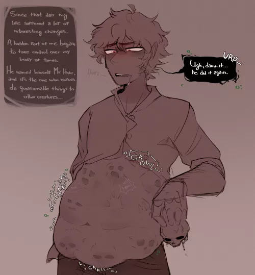 {Image} Dr. Jekyll after taking back control of his body again with a few little surprises on it (Art by me) (AU)