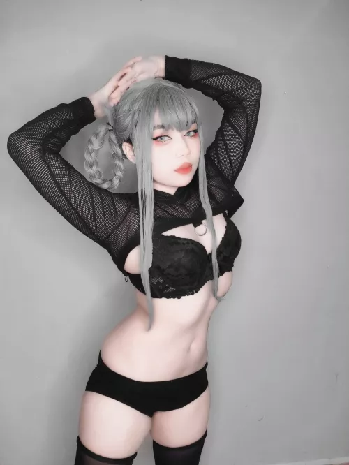 intento de cosplay de el anime yofukashi no uta