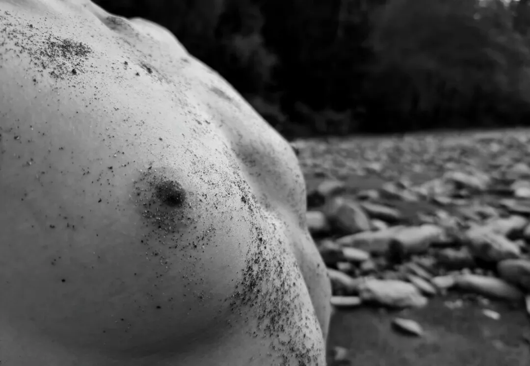 wet and sandy nipples