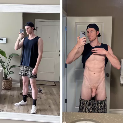 What you see at the gym vs What you see when we get home 😈