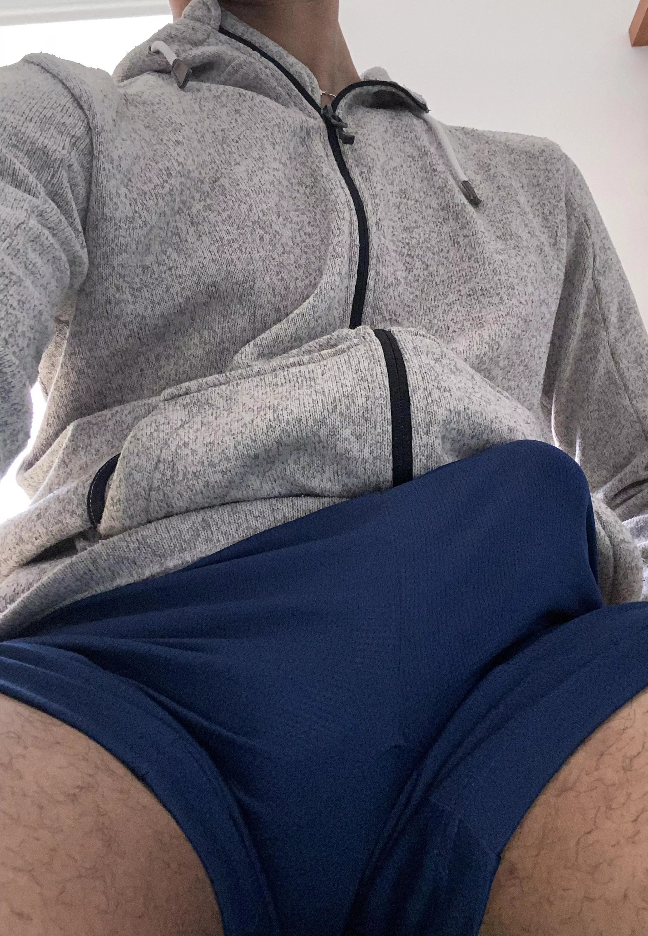 Commando in shorts >>>