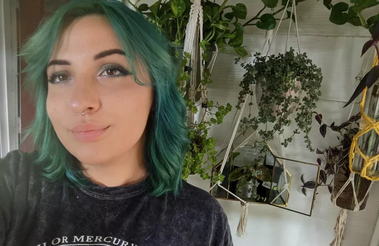 tried to match my make up with my hair, what do you think?