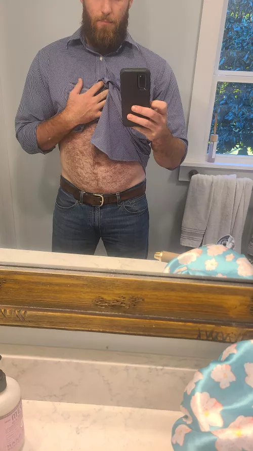 For once I have clothes on