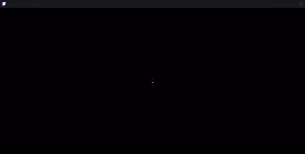 Getting black screen with loading circle on my laptop for about 2 weeks. It's on all browsers and all internet connections.
