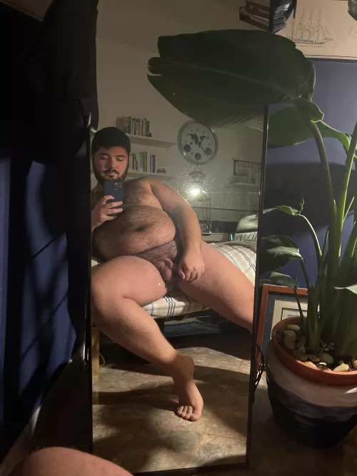 Hairy and chubby. Hope you like it 😉