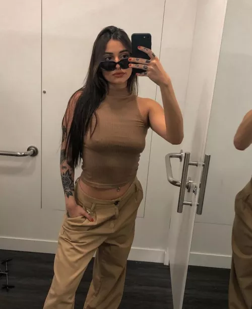 I have small boobs and this always made me fell bad, but you know what? fuck it, small tits are the best!!! (F23)