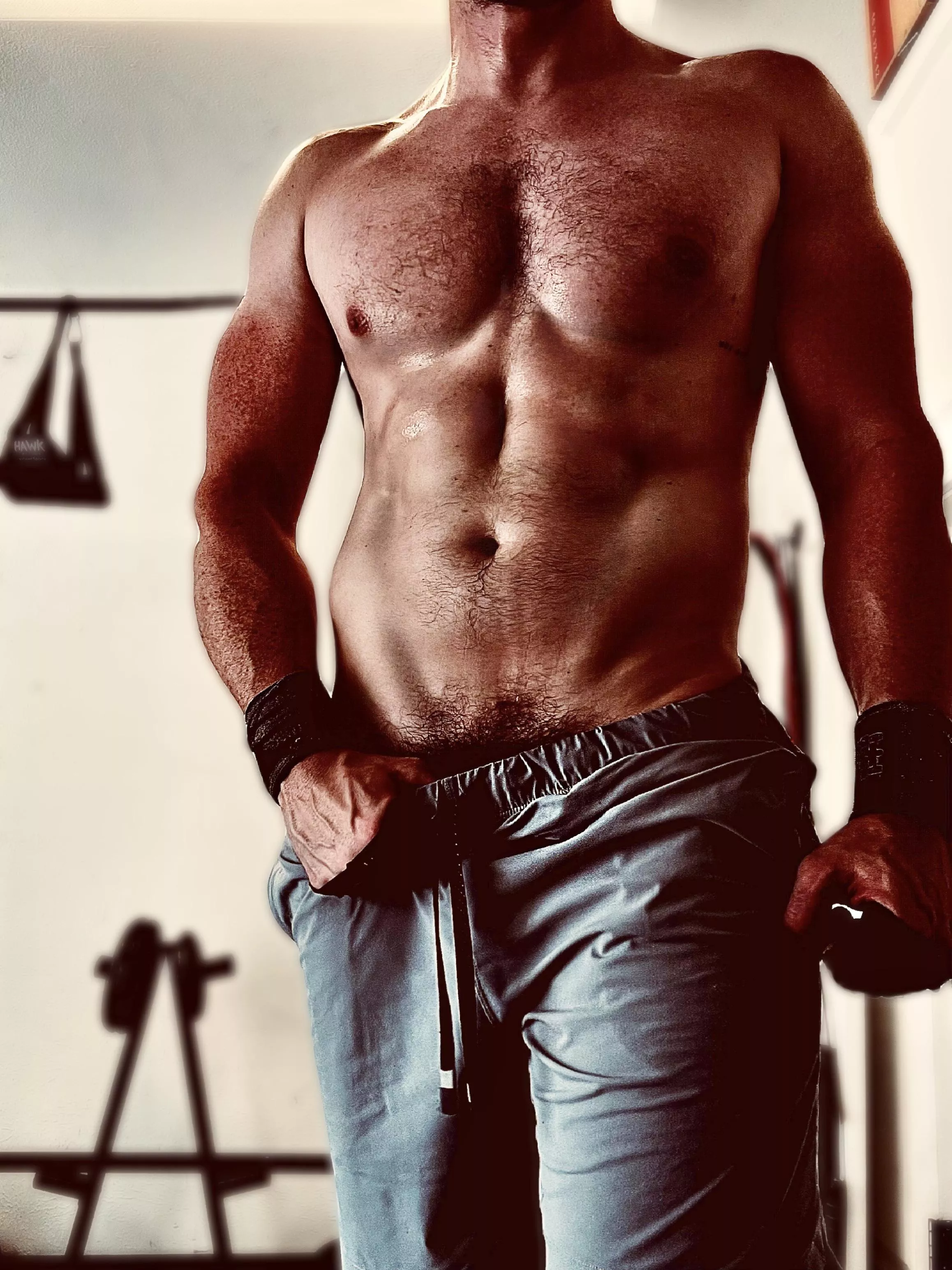 I think the neighbors love the home gym as much as I do (M)