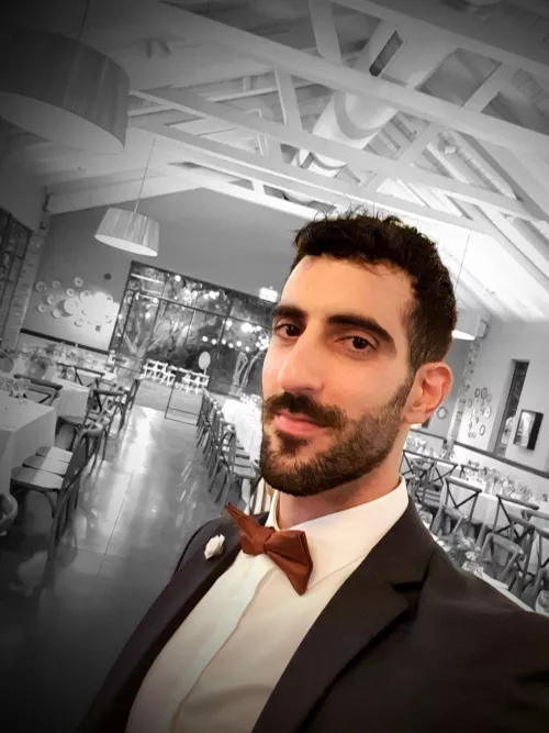 In my twin brother's wedding! wonder when my turn's going to be 🤭