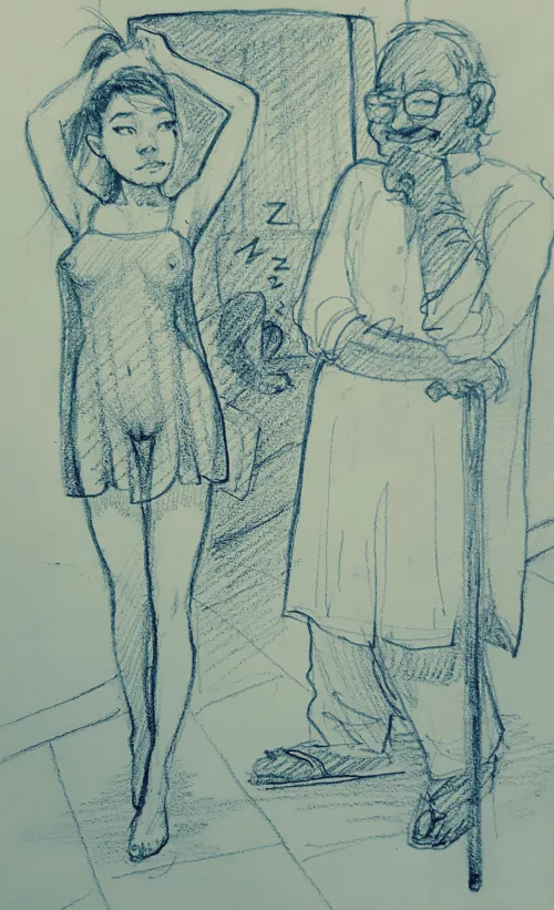 met FIL late at night