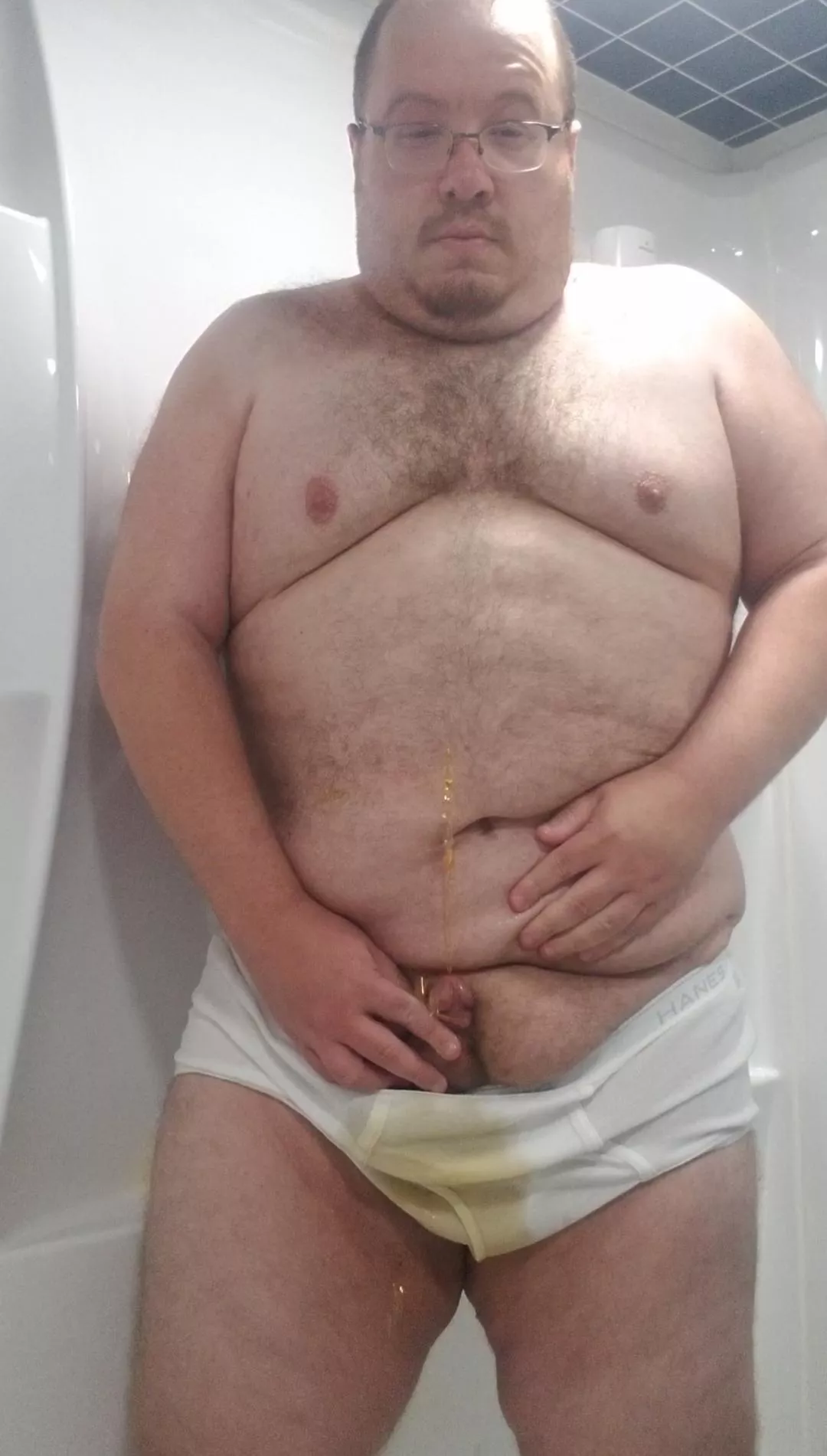 tighty whities look better with some golden piss