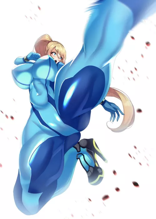 zero suit samus (@O_voltz_san) [Metroid/Super Smash Bros.]