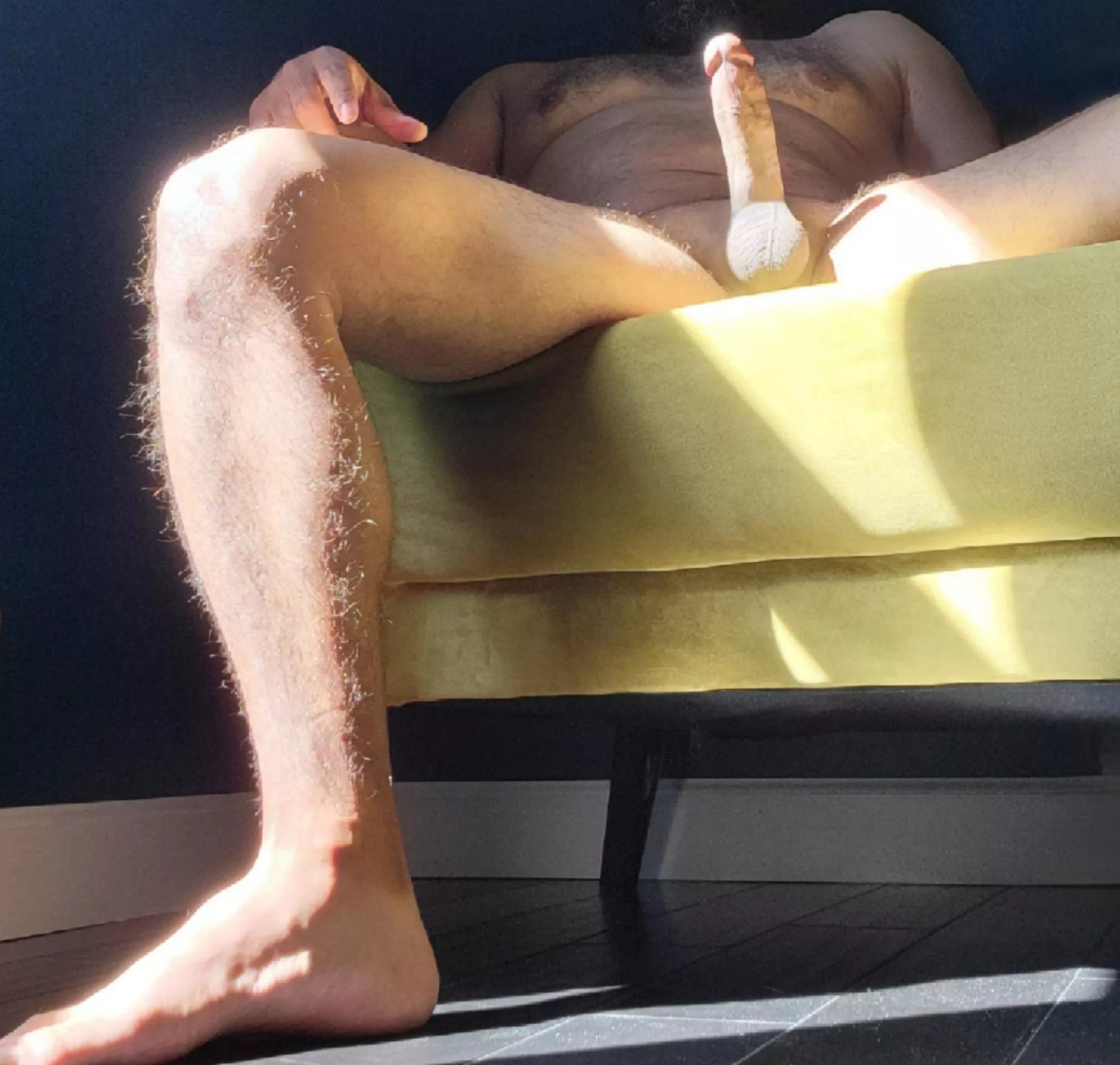 [47] Daddy caught you hiding under his bed again trying to catch a peak. You can cum out and play with it.