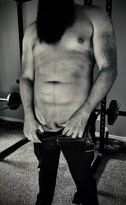 Getting ready to break a sweat.