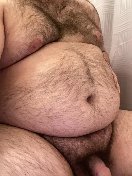 I’d love to pump your belly up as big as mine 🥵 Just filled with my cum instead of food 😉