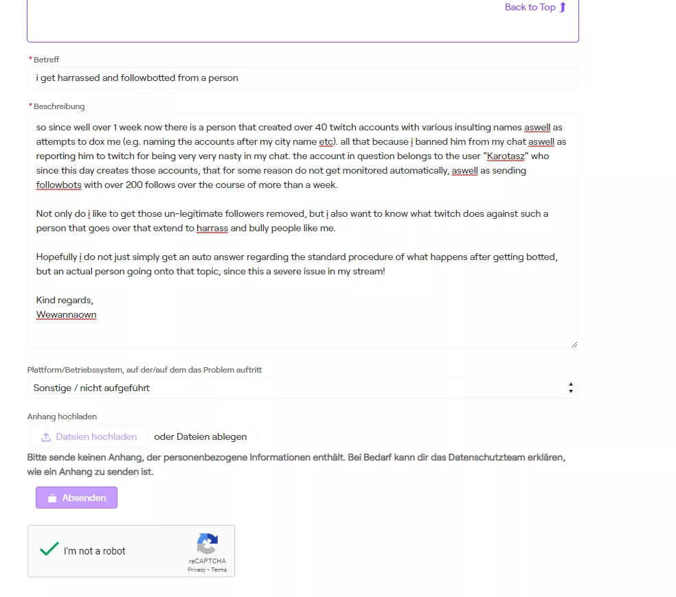 Maybe i can get some advise here too how to handle this, since twitch most likely will just give me a standard answer. like what can i, as the streamer, do against that or atleast prevent distraction in my stream? Maybe i can get some advise here too how to handle this, since twitch most likely will just give me a standard answer. like what can i, as the streamer, do against that or atleast prevent distraction in my stream?