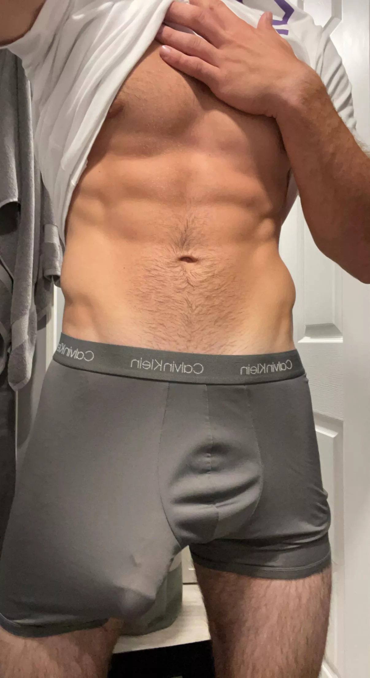 They grey Calvin’s always show it off