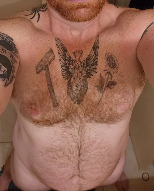 Ginger dadbod...just out of the shower 🚿