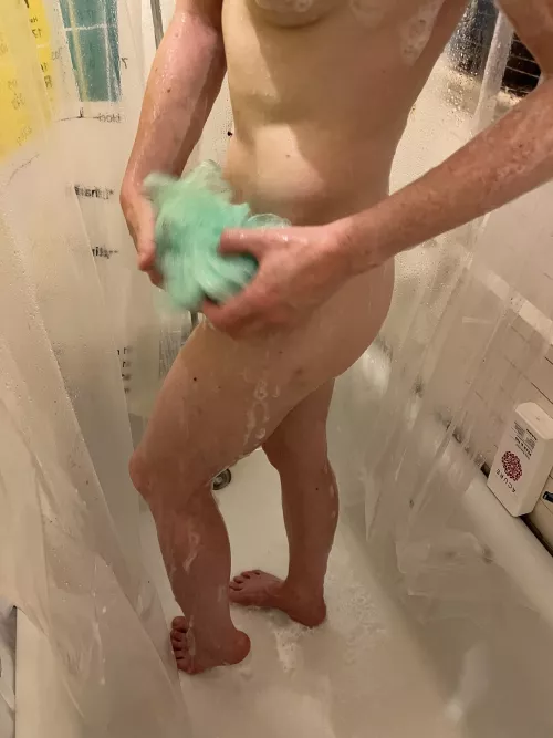 He got home yesterday, so I had a lot to clean this morning