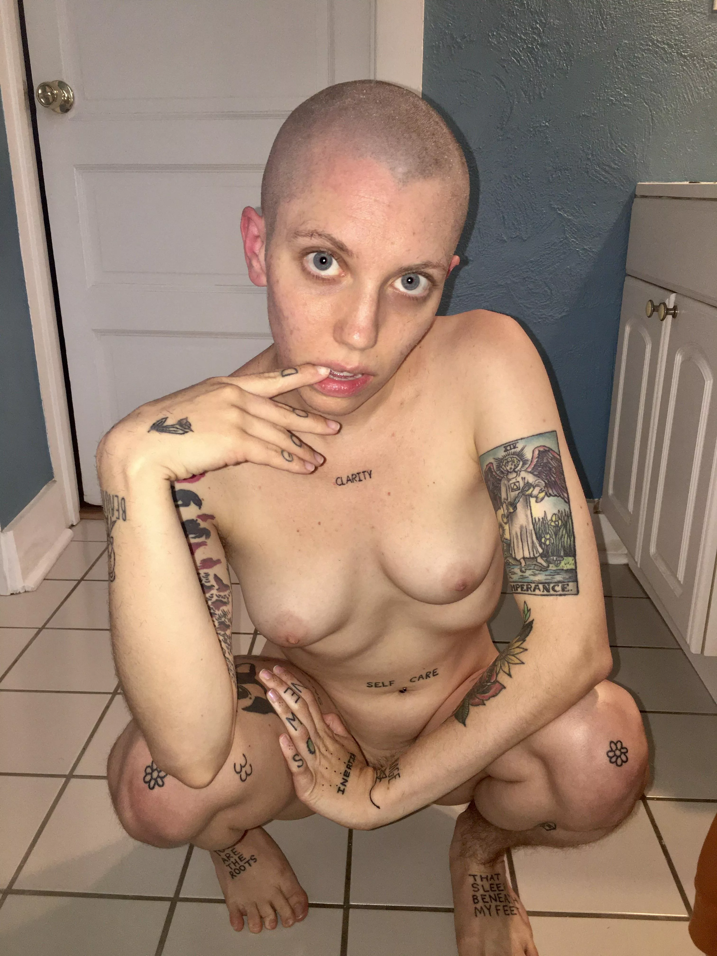 messy after shaving my head