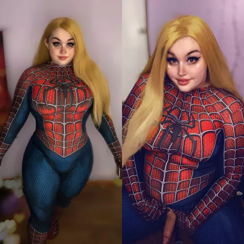 Spider-Girl Cosplay. Lemme shoot a fat web down your throat uwu.