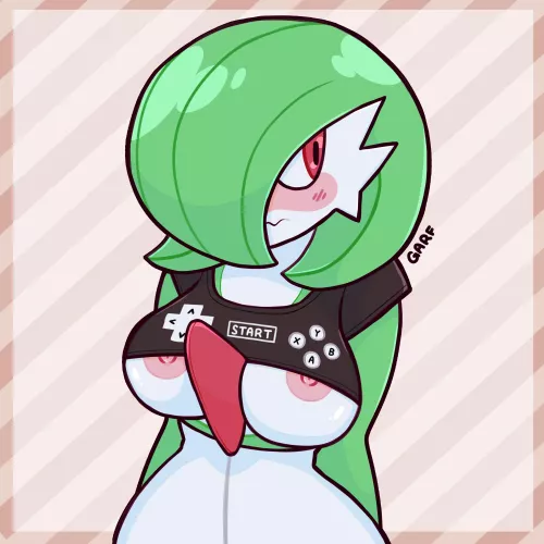 The only shirt she can realistically wear (Garf_NSFW)