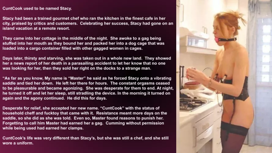 a CuntCook belongs in the kitchen