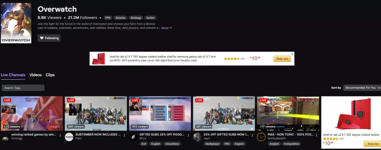 Does twitch show ads here? Im a little paranoid about this being some ad virus (Im sure thats stupid but y'know, paranoia)