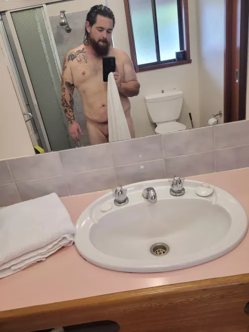 hotel showers just hit different.