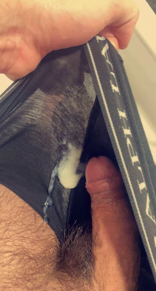 My new favourite thing is cumming in my underwear