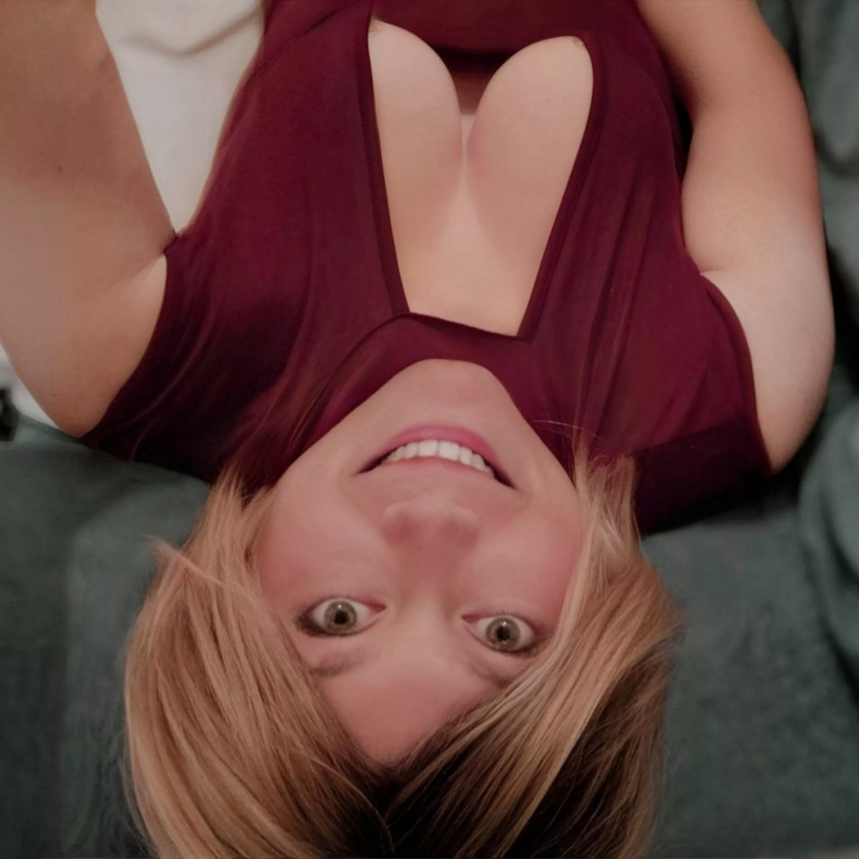 Upside down